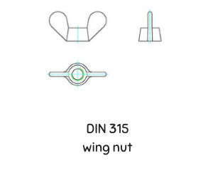 DIN 315  WING NUTS