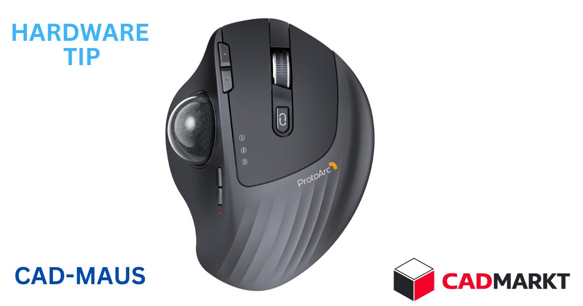 ProtoArc EM01 NL Trackball Maus - Infos zur CAD-Maus