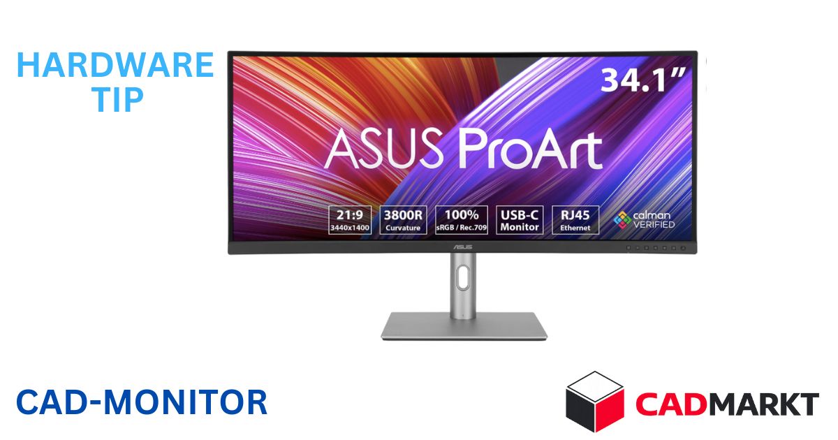 ASUS ProArt PA34VCNV 34 Zoll 60Hz QHD Ultrawide Curved Professional