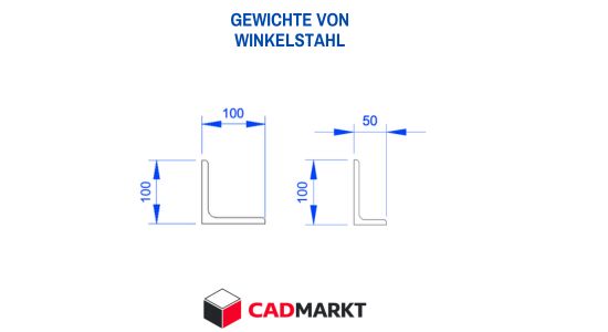 Excel-Tabelle zur Berechnung der Gewichte von gleichschenkligen und ungleichschenkligen Winkelstahl.