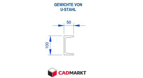 Gewichte von U-Profilen - Excel-Tabellen