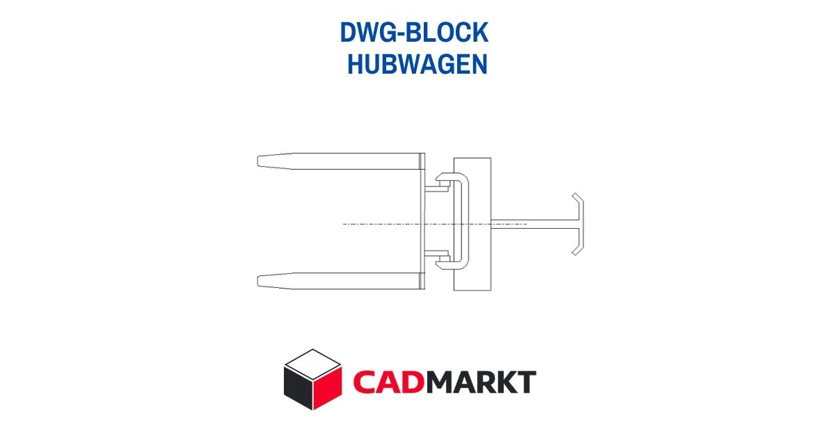 Hubwagen Draufsicht - Download DWG-File 2D-Block