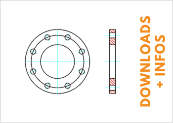 Glattflansche PN10 Downloads dwg-files