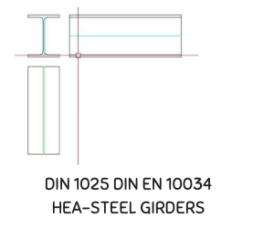 DIN 1025 DIN EN 10034 HEA-STEEL GIRDERS
