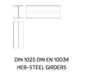 DIN 1025 DIN EN 10034 HEB-STEEL GIRDERS