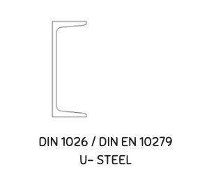 DIN 1026 / DIN EN 10279 U- STEEL