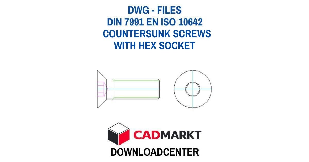 DIN 7991 EN ISO 10642 HEXAGON SOCKET COUNTERSUNK SCREWS