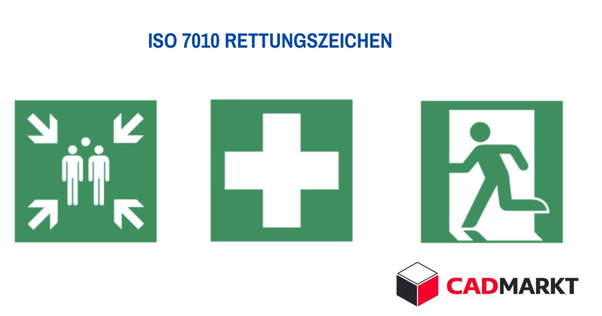Infos ISO 7010 Rettungszeichen Rettungszeichen - grüne Grundfärbung - weißes Piktogramm