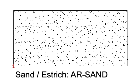 Sand / Estrich: AR-SAND  Beschreibung: Feine, gleichmäßige Punktierung.