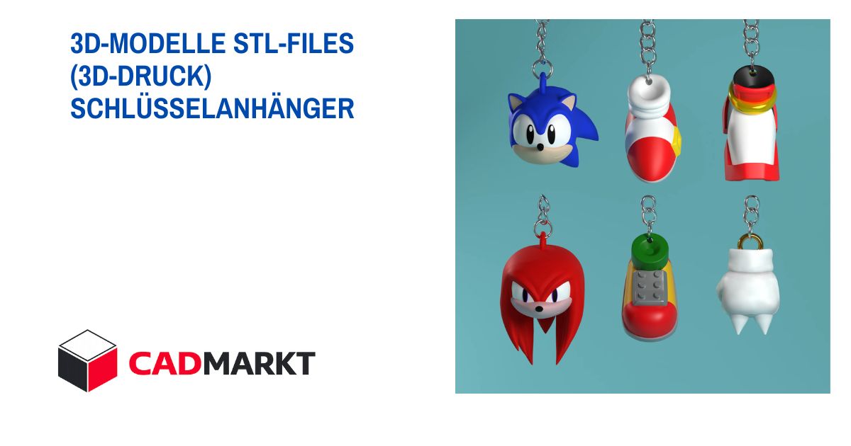 Schlüsselanhänger-Kollektion - 3D-Druckmodelle