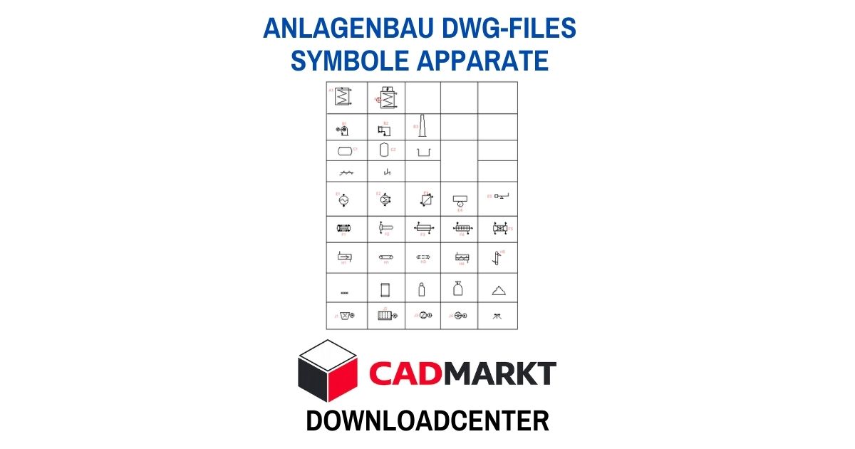 R+I Symbole Anlagenbau - Apparate 2D-Block Format: DWG - 