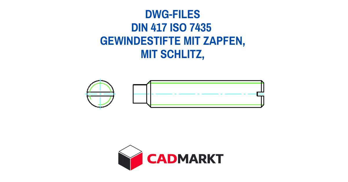 DIN 417 ISO 7435  Gewindestift 