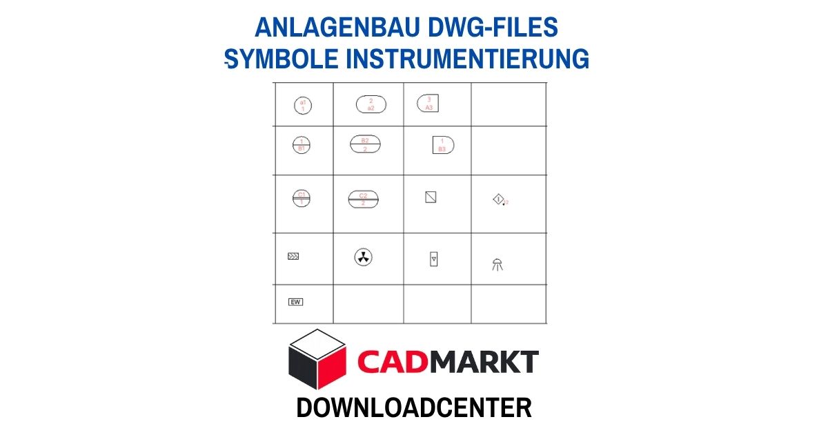 R+I Symbole Anlagenbau - Instrumentierung 2D-Block Format: DWG