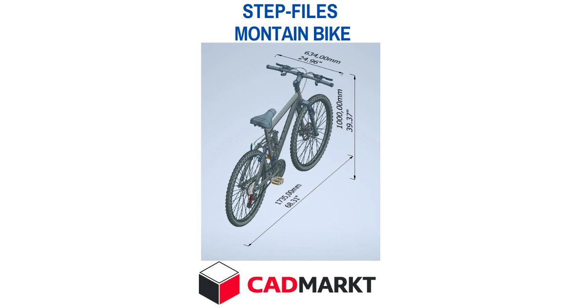 Montain Bike 3D-Modell als STEP-FILE / CADMARKT