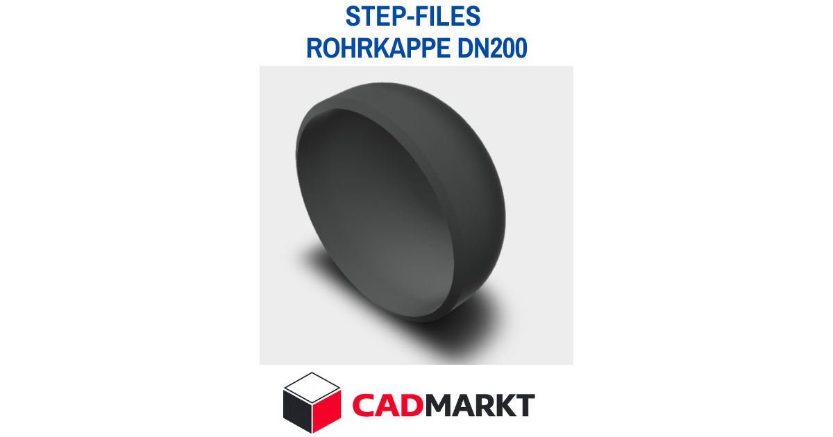 Rohrkappe - 3D-Modelle in verschiedenen CAD-Formaten zum Download