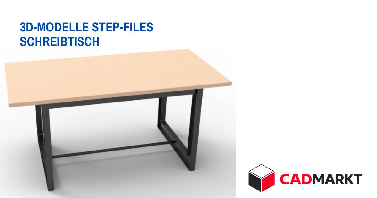Schreibtisch 3D-Modell als STEP-FILE / CADMARKT