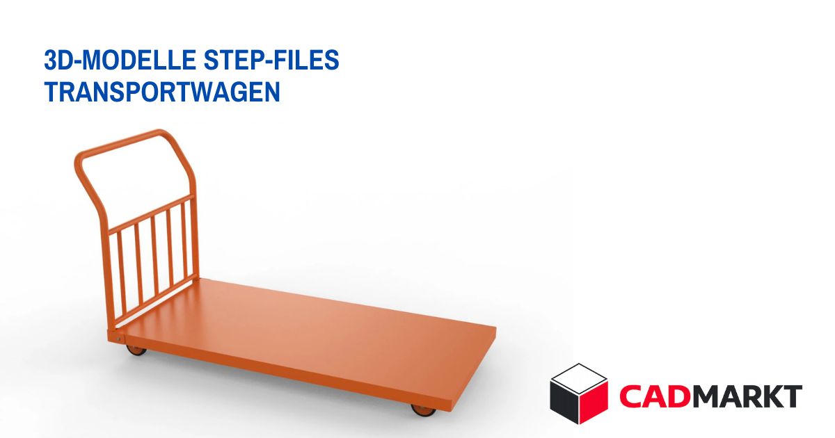 Transportwagen / Palettenwagen 3D-Modell als STEP-FILE / CADMARKT  + verschiedene Formate