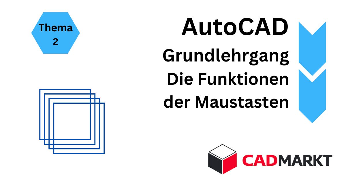 Einstieg Grundlehrgang AutoCAD - Die Funktionen der Maustasten